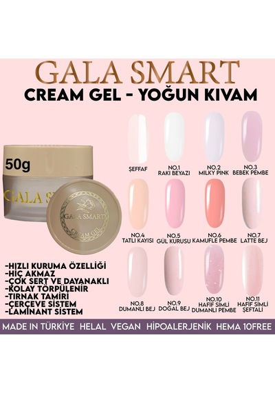 Gala Cream Gel 50 G No:1