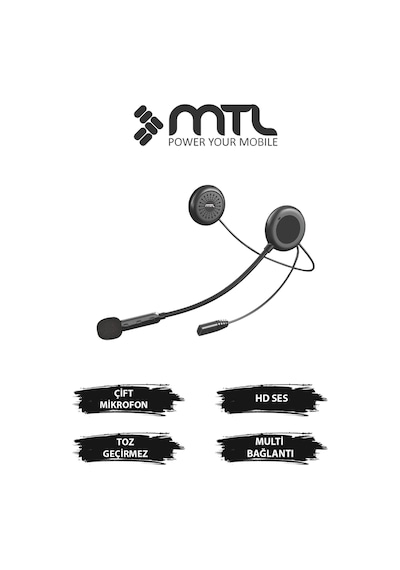 Kask İçi Bluetooth Kulaklık -otomatik Cevaplama Universal İos & Android Destekli Mt-a962