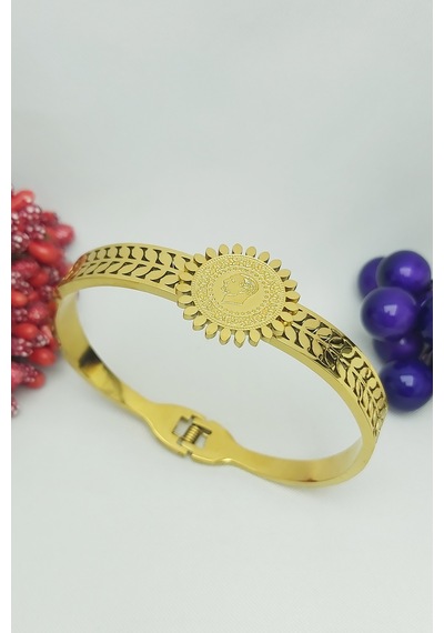 Altın Kaplama Çeyrek Çelik Kelepçe 19,5cm Gold