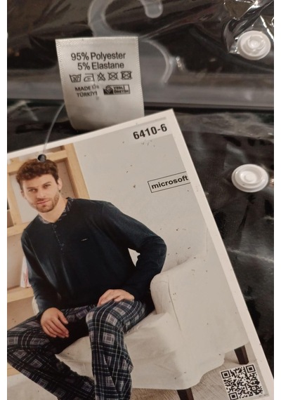 Pijamoni Erkek Düğme Yaka Kışlık Mikrosoft Likralı Pijama Takımı 6410/6 - 1 Adet Antrasit Pijamoni Erkek Düğme Yaka Kışlık Mikrosoft Likralı Pijama Takımı 6410/6 - 1 Adet Antrasit