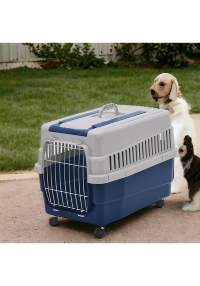 Imac Kim 60 Tekerlekli Kedi Köpek Taşıma Çantası Mavi 60 X 40 X 45 Cm