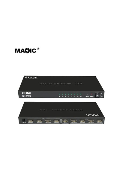 Lunatic 7014 Hdmı Splıtter 1 8 4k 8 Port 1080p 4k X 2k 3d 8 Port Hdmı Splıtter Dağıtıcı