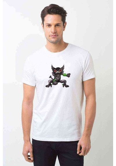 Zarude Pokemon V Baskılı Beyaz Erkek Tshirt