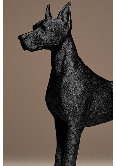 Doberman Dekoratif Heykel Modern Köpek Figürlü Ev & Ofis Dekoru