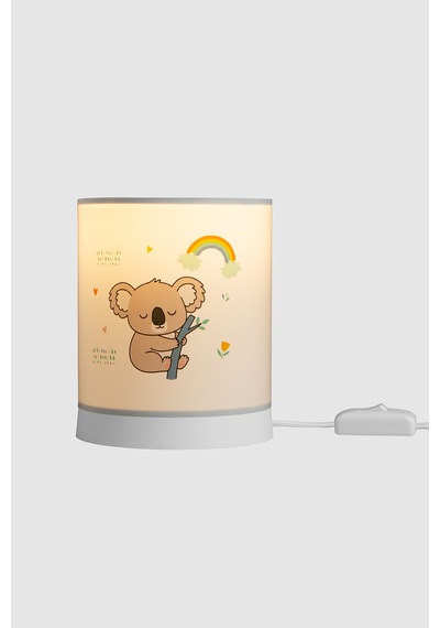 Kids Çocuk Bebek Odası Abajur - Renkli Figürlü Tasarımlı Gece Lambası - Sevimli Dekoratif Çocuk Odası Abajur Koala Koala