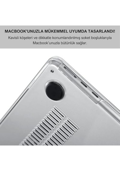Klasse Macbook Pro 16.2 İnç 2021-2023 M1-m2-m3-m4 Çip İle Uyumlu Şeffaf Dayanıklı Koruyucu Kılıf, Ultra İnce Kab Diğer