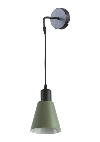 Trend Modern Tasarım Salon - Mutfak - Cafe Metal Yeşil Renk Tekli Aplik Yeşil Yeşil