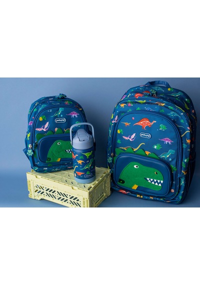 Packnjoy - Çocuk Sırt Çantası Medium 4-6 Yaş - Dino Roar Lacivert
