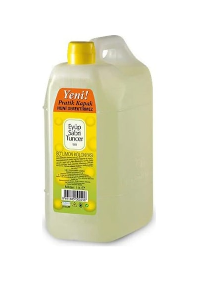 Eyüp Sabri Tuncer 80 Derece Limon Kolonya Pratik Kapaklı Şişe 1 L