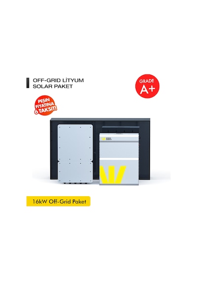 Werer Energy   16kW Off-Grid Solar Paket - LiFePO4 Batarya/Inverter/Solar Panel
