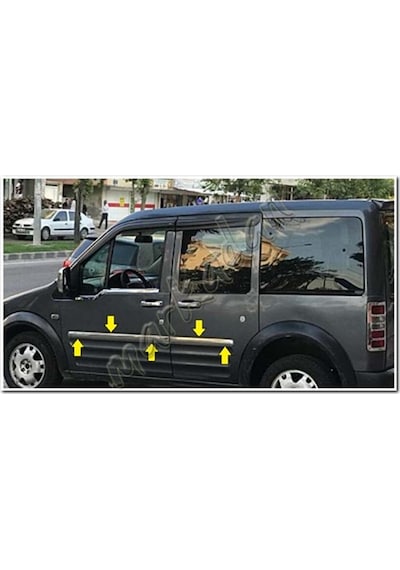Ford Connect Krom Yan Kapı Çıtası 2002-2014 4 Parça Paslanmaz  Çel