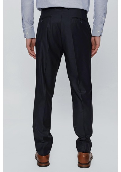 İmza Lacivert Düz Gabardin Slim Fit Basic Pantolon 1003245013 Lacivert