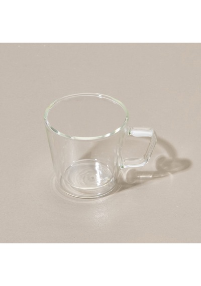 Tohanaa Çift Cidarlı Cam Kupa - Şeffaf - 150 Ml Renkli
