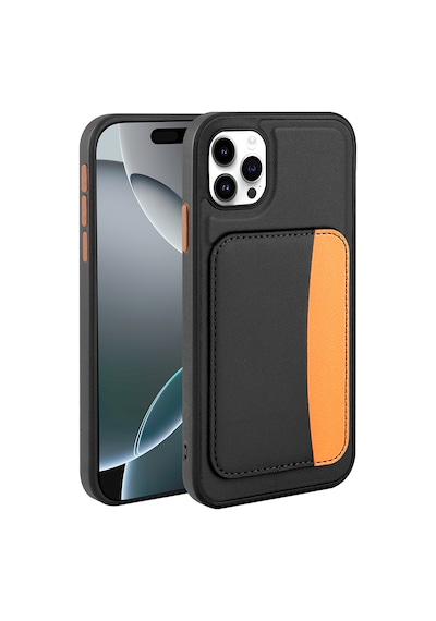 Apple Uyumlu iPhone 11 Kılıf Kartlıklı Kamera Yükseltili Silikon Celikaksesuar Koyu Gri