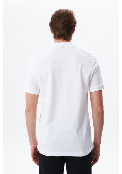 AR-MA Arma Erkek Basic Regular Fit % 100 Pamuk Pike Polo Yaka Tişört Y29374355702 Beyaz
