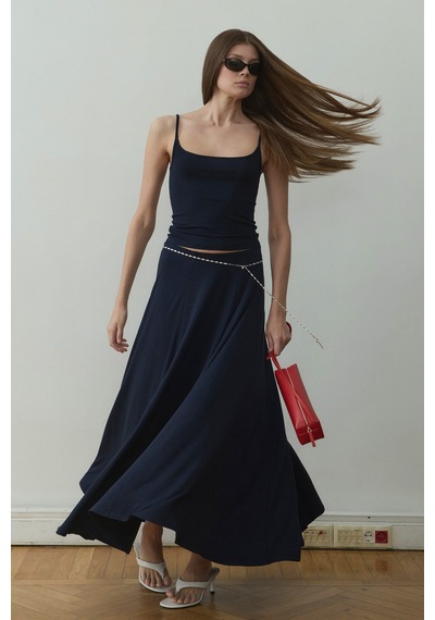 Suud Collection Lacivert Cosie Askılı Top