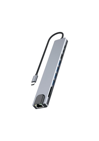 Microcase 10 İn 1 Type-c Hub Çoklayıcı - 4k 60hz Hdmı, Rj45 Gigabit Ethernet, Pd Şarjlı Dönüştürücü Adaptör-al5813
