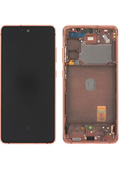Samsung Galaxy S20 Fe 5g Sm-g781 Lcd Ekran Dokunmatik Çıtalı Turuncu