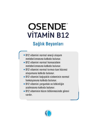 Vitamin B12 60 Tablet 2 Paketi