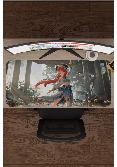 Nilou Genshin Impact Anime Gacha V5 - 90x40 Xxl Gaming Mouse Pad Fare Altlığı