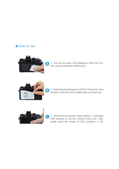 Jjc GSP-D810 Nikon D810 Uyumlu Optik Cam 0.3 MM LCD Ekran Koruyucu