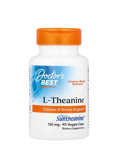 Doctor's Best L-theanine Contains Suntheanine Helps Reduce Stress & Sleep 150 Mg 90 Caps