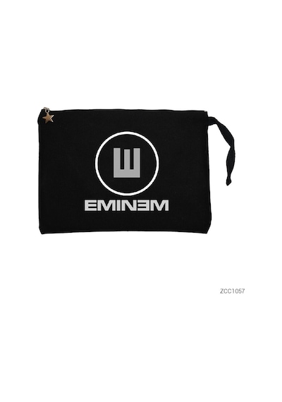 Zepplin Giyim Eminem E 2 Siyah Clutch Astarlı Cüzdan / El Çantası