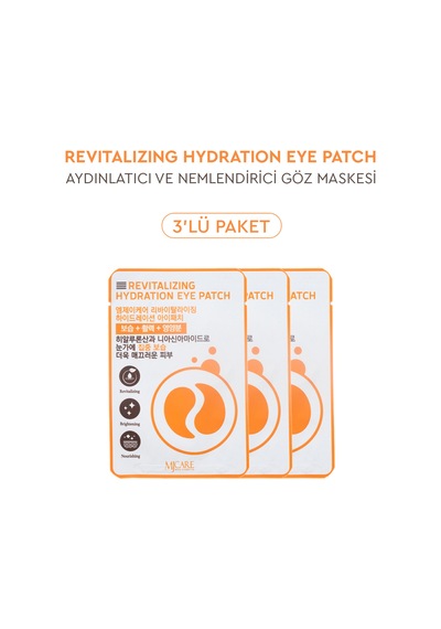 Mjcare Revitalizing Hydration Eye Patch - Aydınlatıcı Ve Nemlendirici Göz Maskesi 3'lü