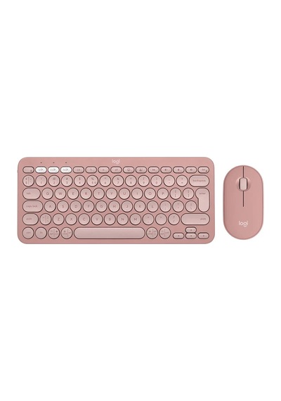 Logitech 920-012247 Q Tr Pebble 2 Bluatooth Pembe Kablosuz Klavye Mouse Set