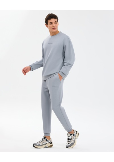 Skechers M Essential Crewneck Sweatshirt Erkek Gri Sweatshirt S2610015-4256 Gri
