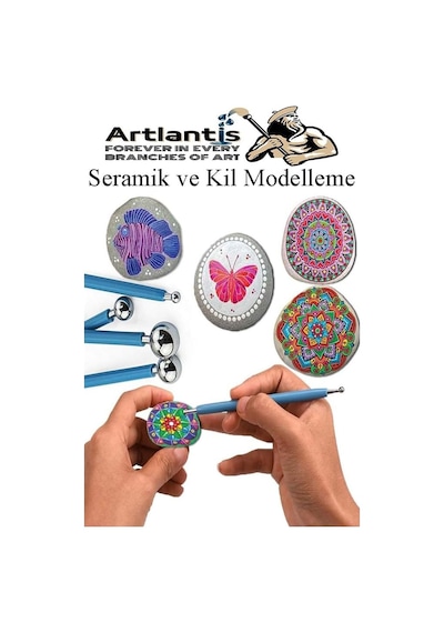 Top Uçlu Seramik Ve Kil Modelleme Seti 10lu 1 Paket Polimer Kil Şekillendirme Çömlek Oyma Çiçek
