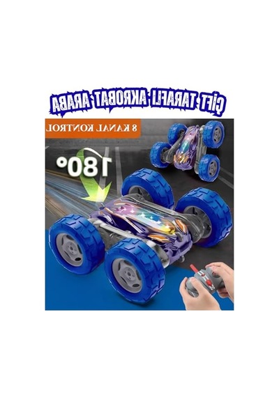 Uzaktan Kumandalı Led Işıklı Akrobat Araba - 360 Takla