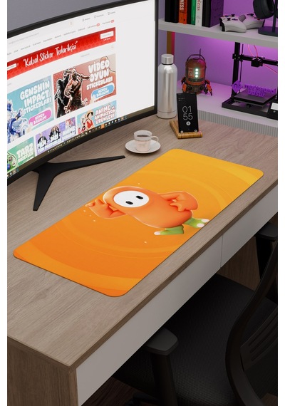 Fall Guys Kaymaz Dikişli Kauçuk Oyuncu Mousepad V2 - 70x30 Xl Gaming Mouse Pad Fare Altlığı