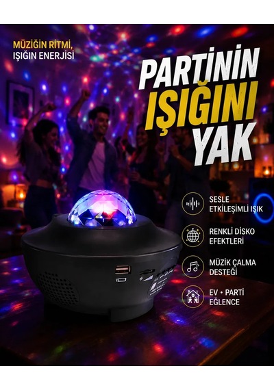 10 Renkli Kombinasyon + Breathing Light + 2 Saat Zamanlayıcılı Star Lamba Standart