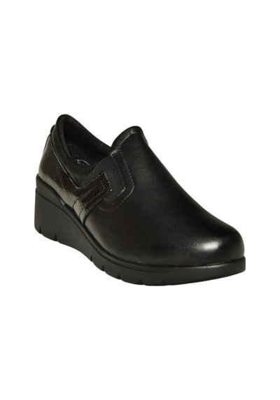 Fox Shoes V324405603 Siyah Hakiki Deri Günlük Kadın Ayakkabı Siyah-hakiki Deri