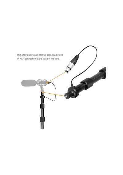 Boya BY-PB25 Karbon Fiber Mikrofon Sopa Boom Pole