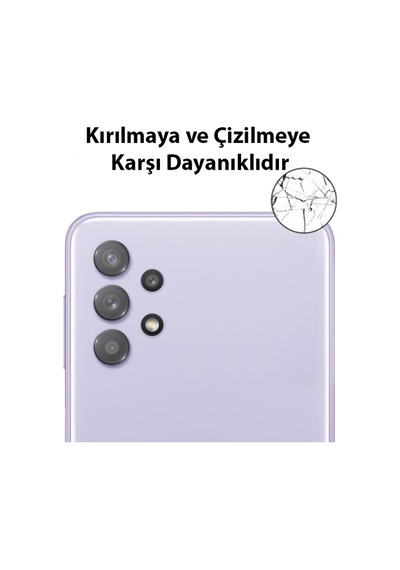 Ally Samsung Uyumlu Galaxy A32 4G Tempered Glass Cam Kamera Koruyucu