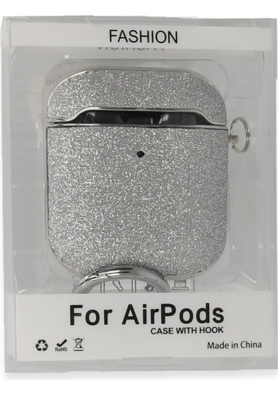 Newface - 503 - Apple AirPods Uyumlu 2 2.nesil Spell Simli Kılıf - Kmrsfres - - Gümüş