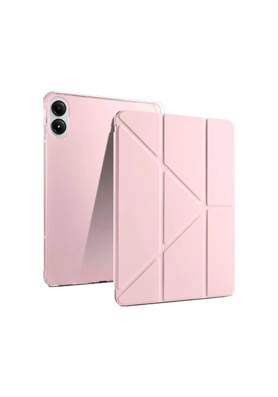 Newface - 779 - Xiaomi Redmi Pad Pro 12.1 Kılıf Kalemlikli Mars Tablet Kılıfı - - Metemıx - Rose Gold