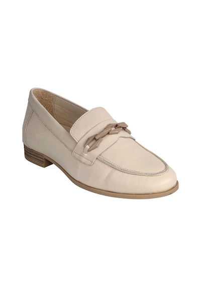 Mammamia D24ya-3215 Kadın Deri Loafer Ayakkabı D24YA-3215-R17748 Kemik