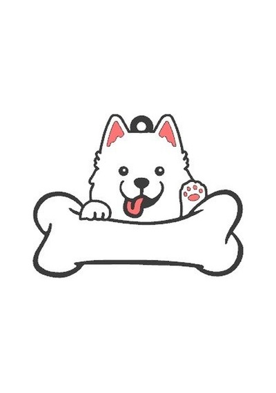 Majo İsimlik Samoyed 45mmx65mm