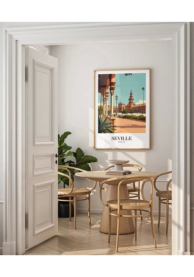 Çerçevesiz Poster Tarihi Sevilla