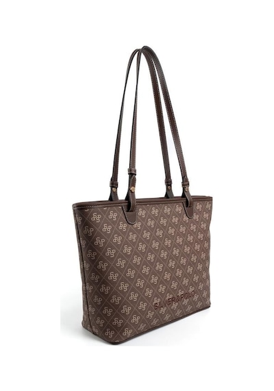 Silver Polo Sp1204 Kadın Omuz Çantası Monogram Kahve-kahve