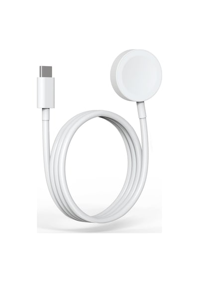Caseonn Apple Watch Ultra Manyetik Type-c Hızlı Şarj Kablosu Beyaz