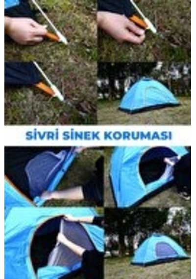 Otomatik Hada Açılan Su Geçirmez Çadır 4 Kişilik Çok Renkli