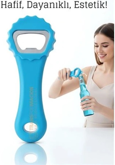Mey İthalat Barmen Tipi Şişe Açacağı - Ergonomik, Dayanıklı, Sofra Tipi Açacak 722321 Çok Renkli