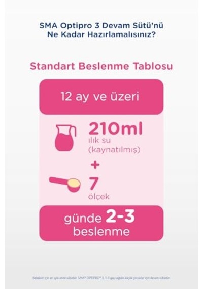 Optipro 3 Devam Sütü 1-3 Yaş, 800 G X 3 Adet