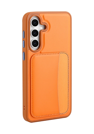 Zore Samsung Galaxy Uyumlu A56 Kılıf Kartlıklı Zore X-kart Silikon Kapak - Koyu Gri