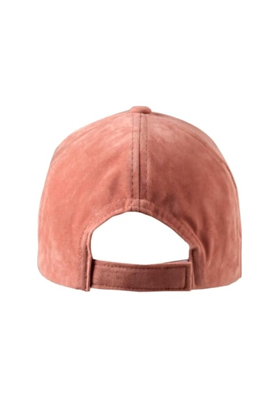 Unisex Vegan Süet Şapka Pudra