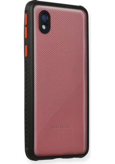 Mey İthalat Samsung Galaxy Uyumlu A01 Core Kılıf Miami Şeffaf Silikon - Siyah